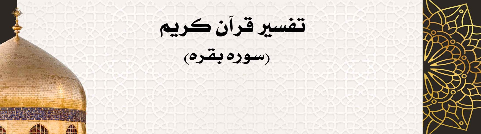 تفسير القرآن الكريم (سوره بقره)